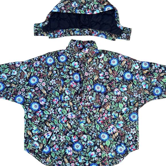 Maeve by Anthropologie Floral Puffer Jacket Size  L Lightweight - Picture 13 of 15